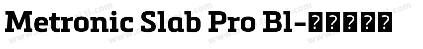 Metronic Slab Pro Bl字体转换